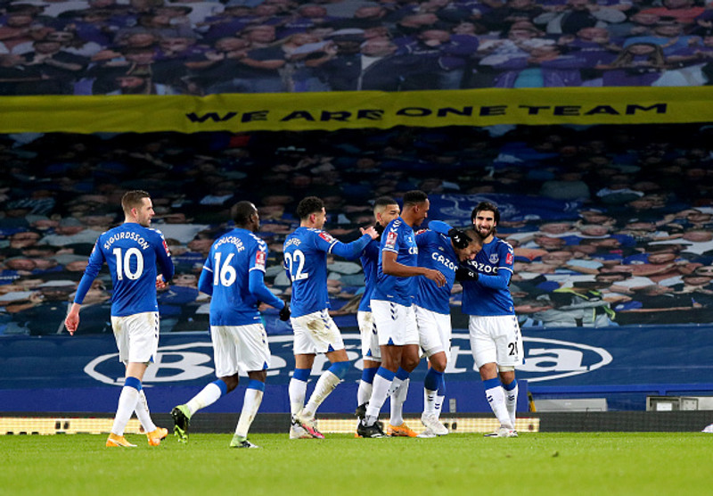 Everton er komið áfram í fimmtu umferð.