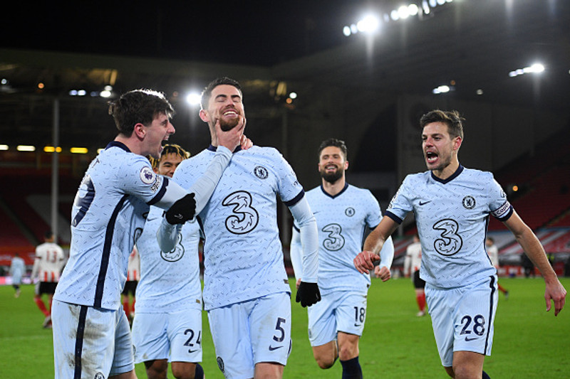 Chelsea landaði sigrinum gegn Sheffield United.