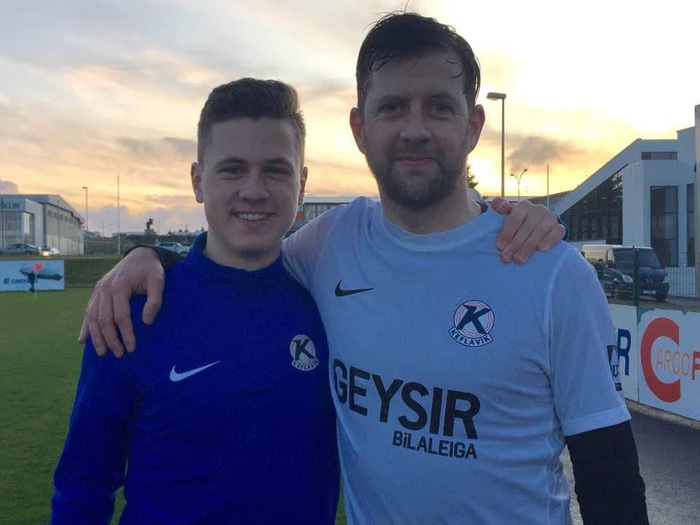 Feðgarnir Davíð Snær og Jóhann Birnir