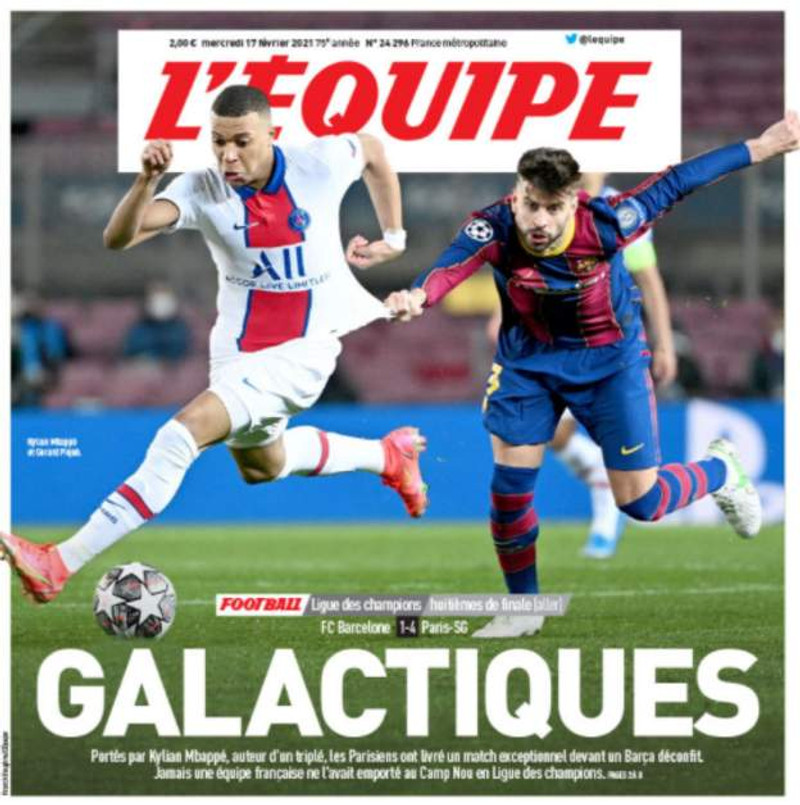 Forsíða L'Equipe.