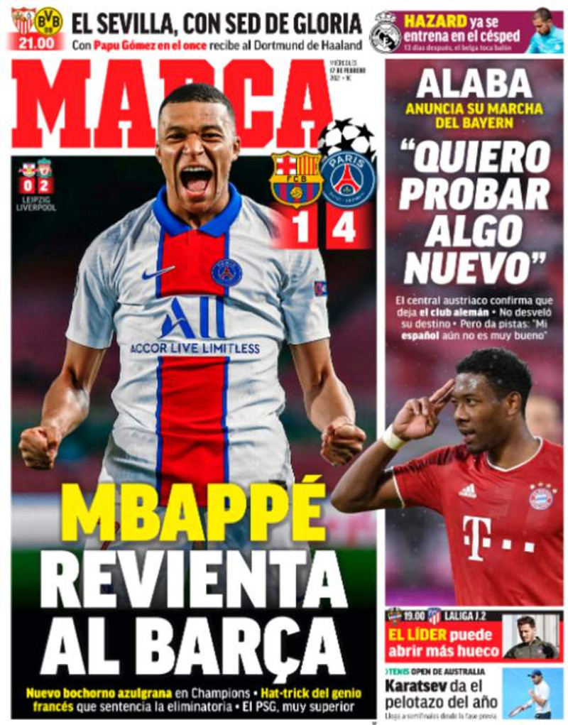 Mbappe á forsíðurnar á Spáni og í Frakklandi