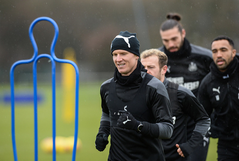 Matt Ritchie á æfingu.