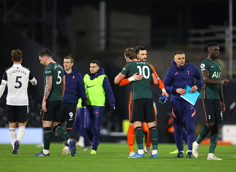 Tottenham vann nauman sigur á Fulham.