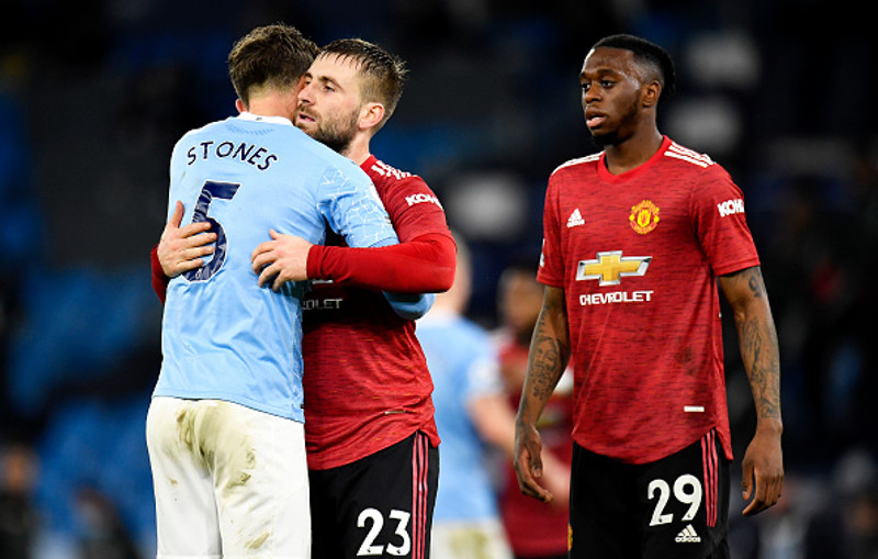 Luke Shaw (Manchester United) - Var á skotskónum í grannaslagnum gegn Manchester City.