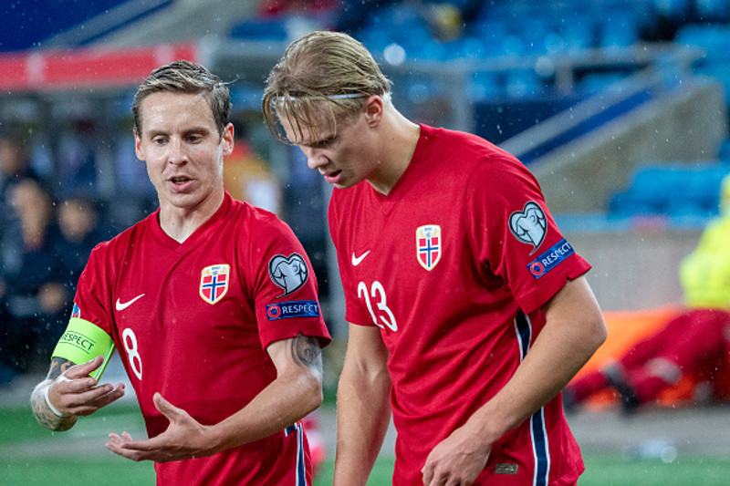 Erling Haaland var kaldur í landsleikjatörninni