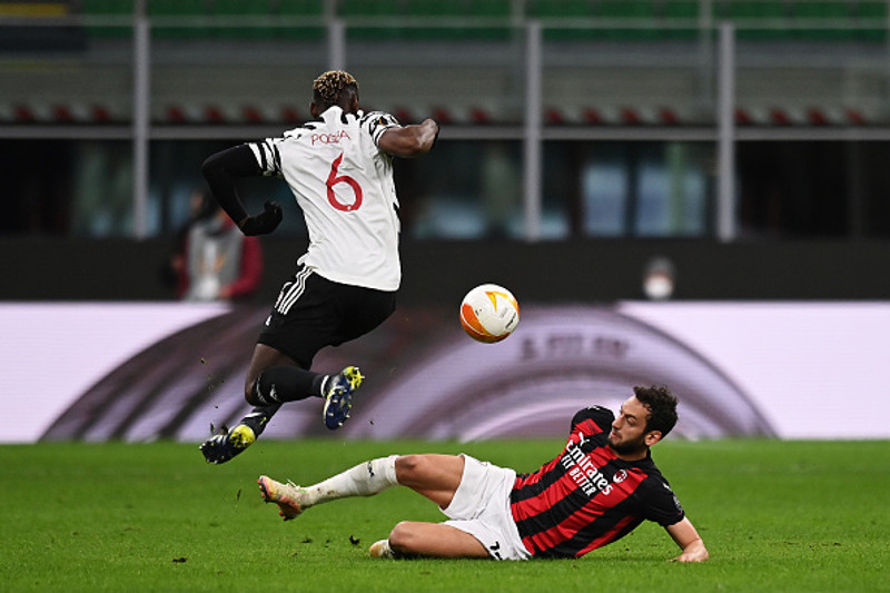 Pogba gerði sigurmarkið.
