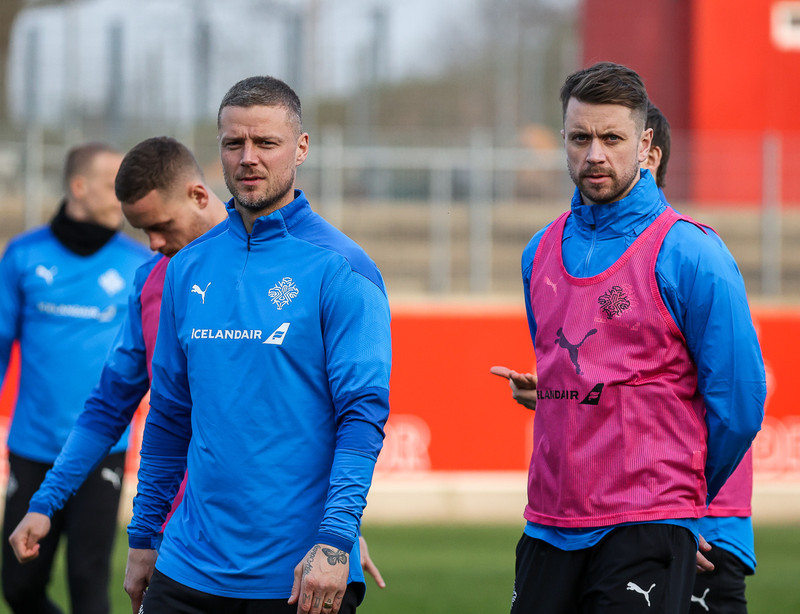 Ragnar Sigurðsson og Kári Árnason.