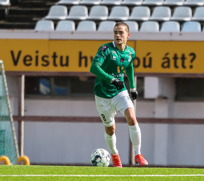 Viktor Karl var frábær í liði Blika í kvöld.