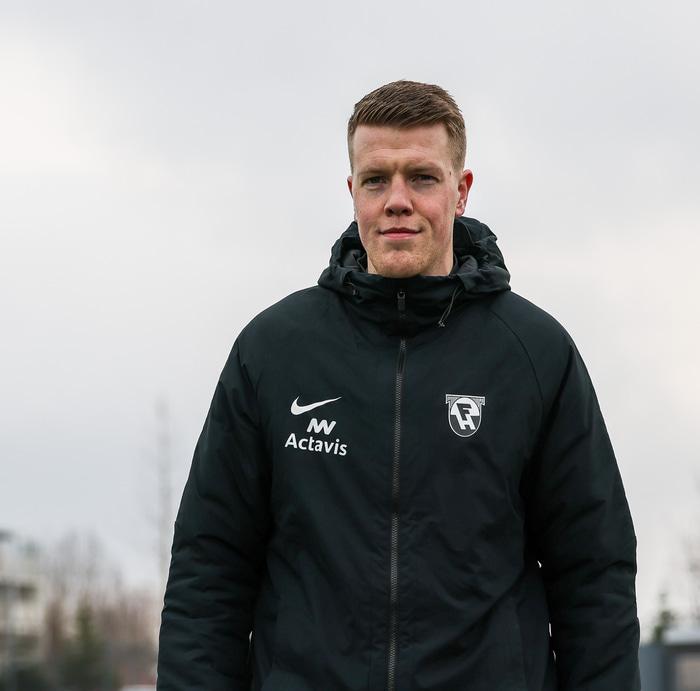 Atli var á bekknum í æfingaleik gegn Leikni fyrir mót