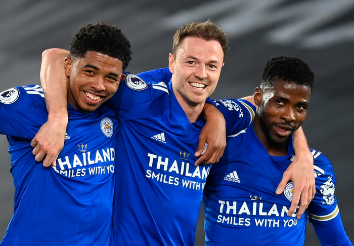 Fofana, Jonny Evans og Iheanacho.