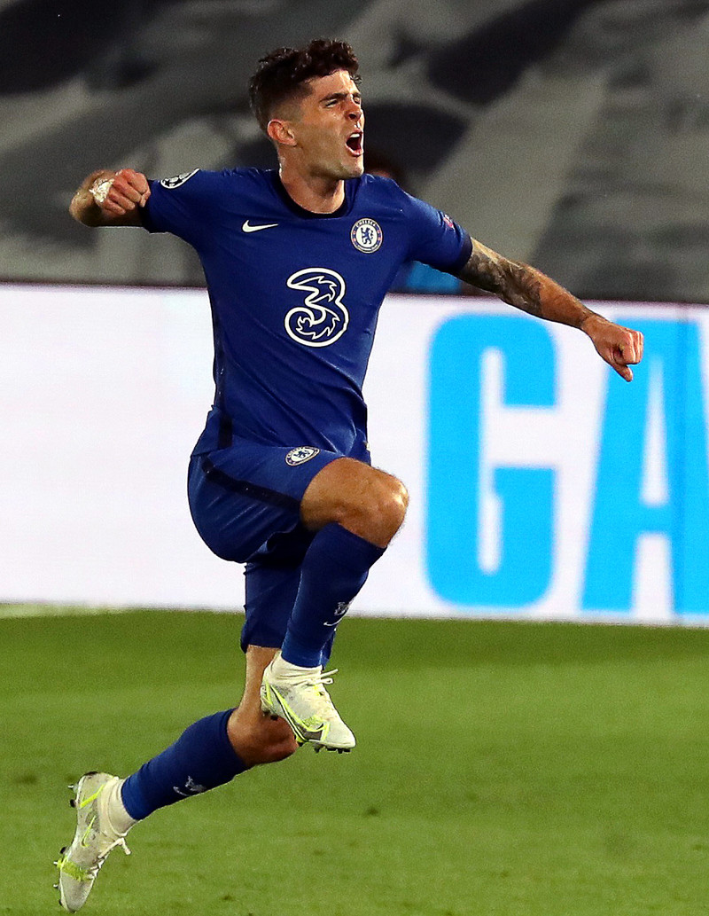 Pulisic fagnar marki sínu