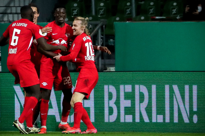 Þýski bikarinn: Forsberg kom Leipzig í úrslit eftir framlengingu
