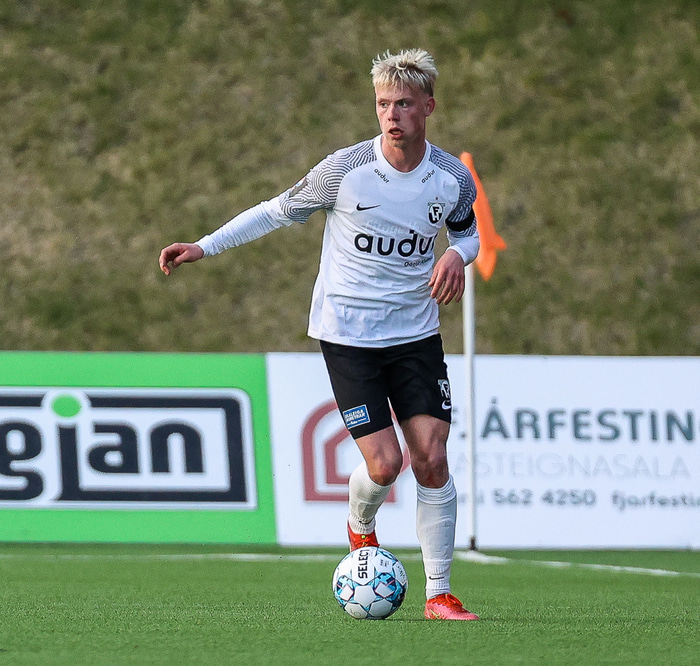 Ágúst Eðvald Hlynsson var á eldi í kvöld.