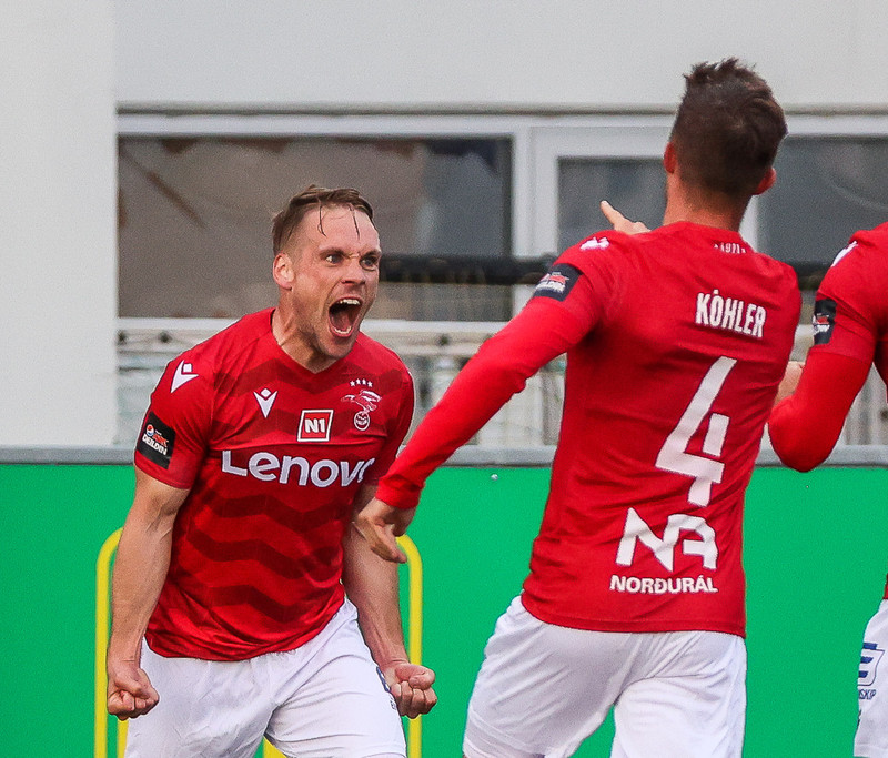 Almarr skoraði sigurmarkið