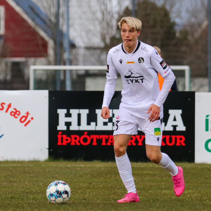 Arnór Borg skoraði jöfnunarmark Fylkis.