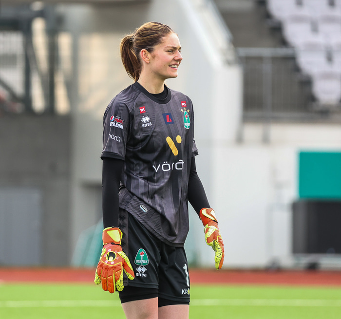 Markvörðurinn Telma Ívarsdóttir er á meðal leikmanna sem eru fjarri góðu gamni hjá Blikum.