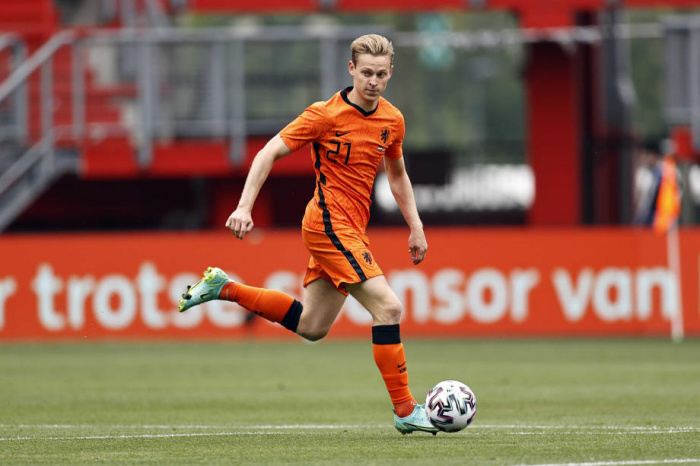 Frenkie de Jong í leik með Hollandi.