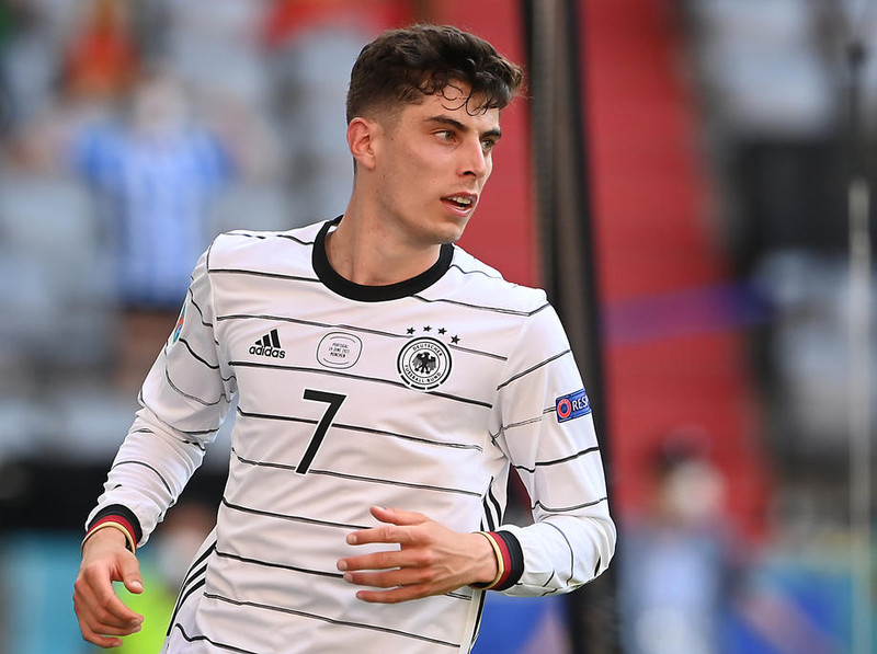 Kai Havertz vinstri bakvörður gegn Tyrklandi - Skoraði eftir fimm mínútur