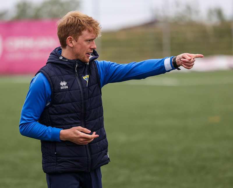 <b>Chris Brazell, þjálfari Gróttu.</b>