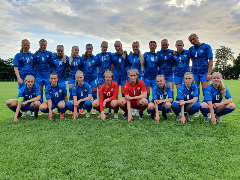U16 landsliðið lagði Danmörku að velli