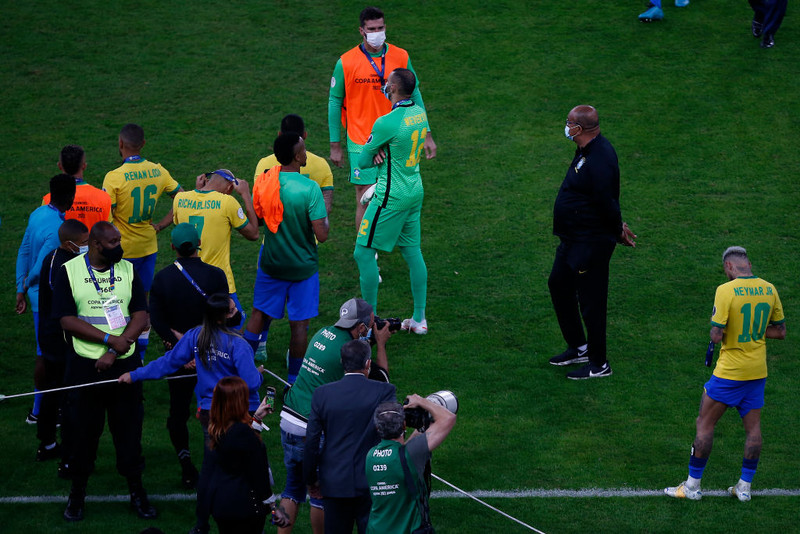 Myndir: Neymar grét eftir tap Brasilíu
