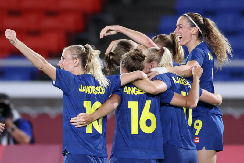 Bættu áhorfendametið í Svíþjóð í sigri gegn Brasilíu