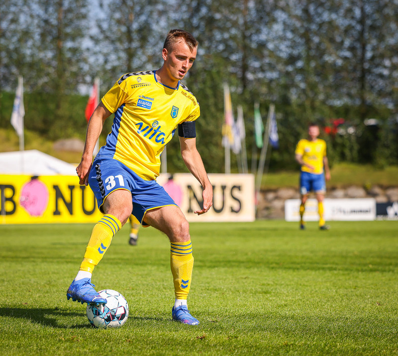 Jóhann Árni Gunnarsson, efnilegasti leikmaður Lengjudeildarinnar.