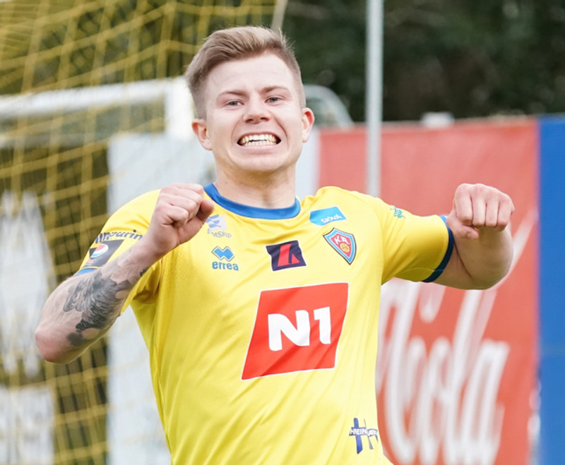 Skoraði sigurmarkið, ekki það fyrsta í sumar.