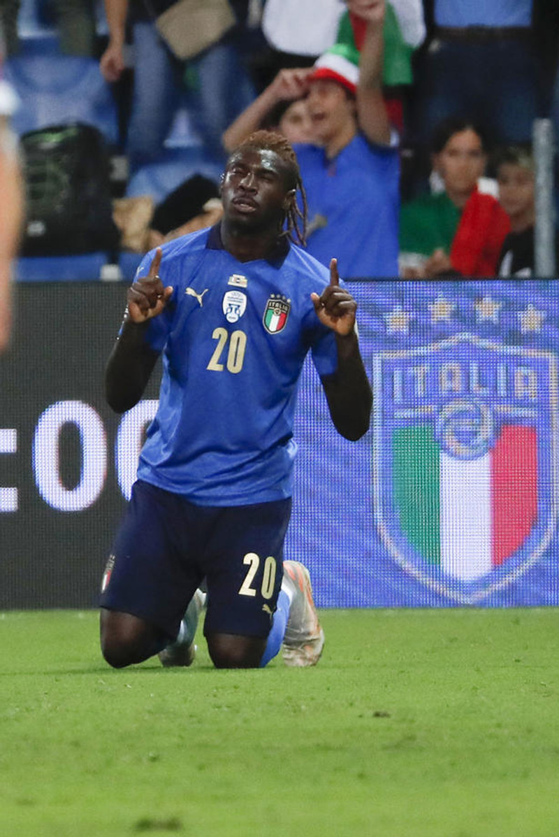 Moise Kean gerði tvö mörk fyrir Ítalíu