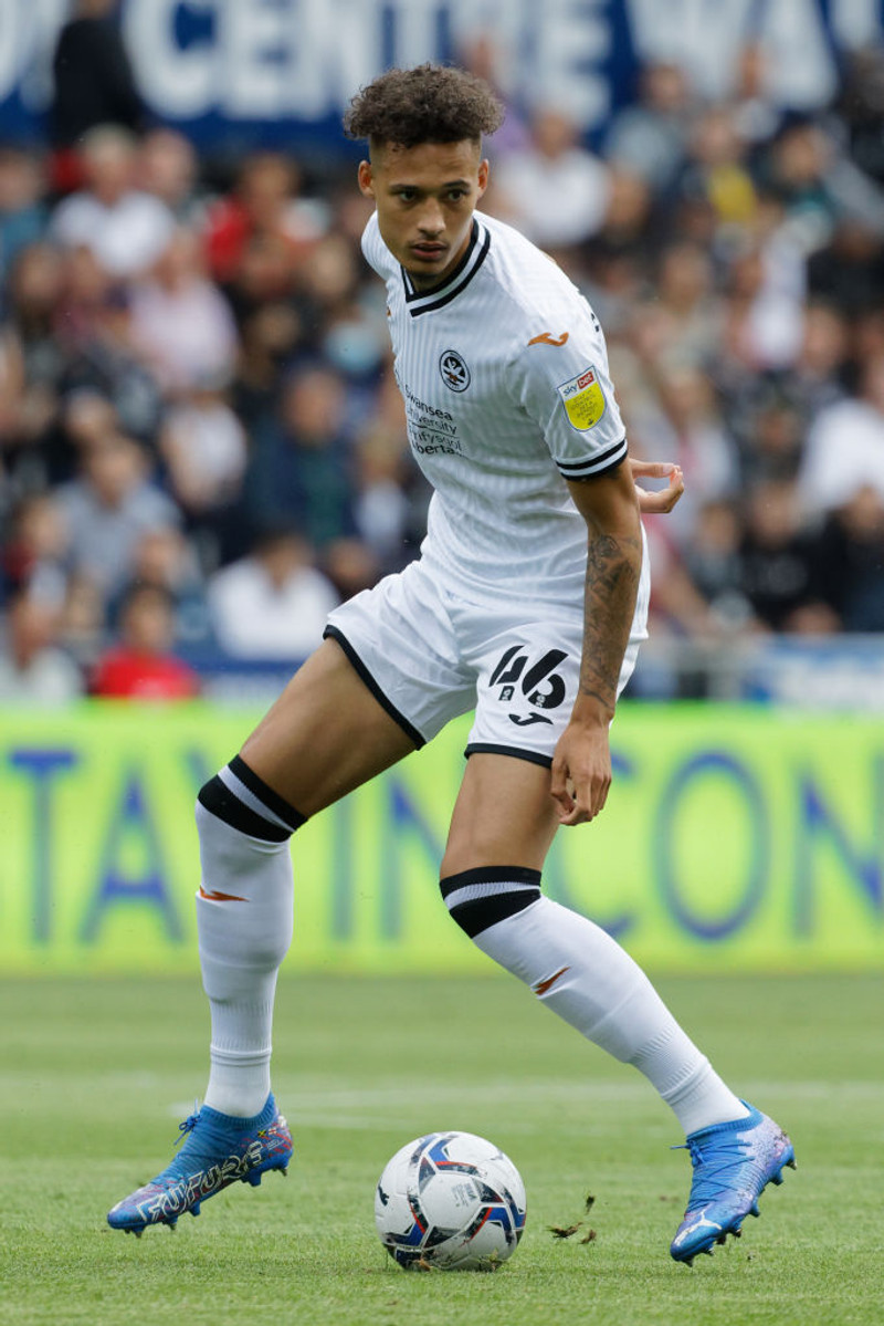 Rhys Williams í leik með Swansea.