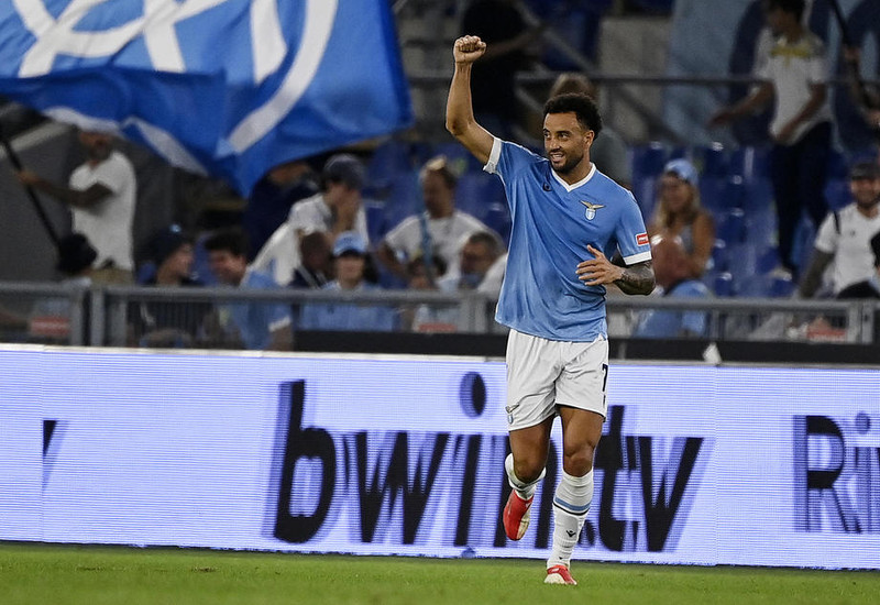 Felipe Anderson var öflugur í slagnum um Róm