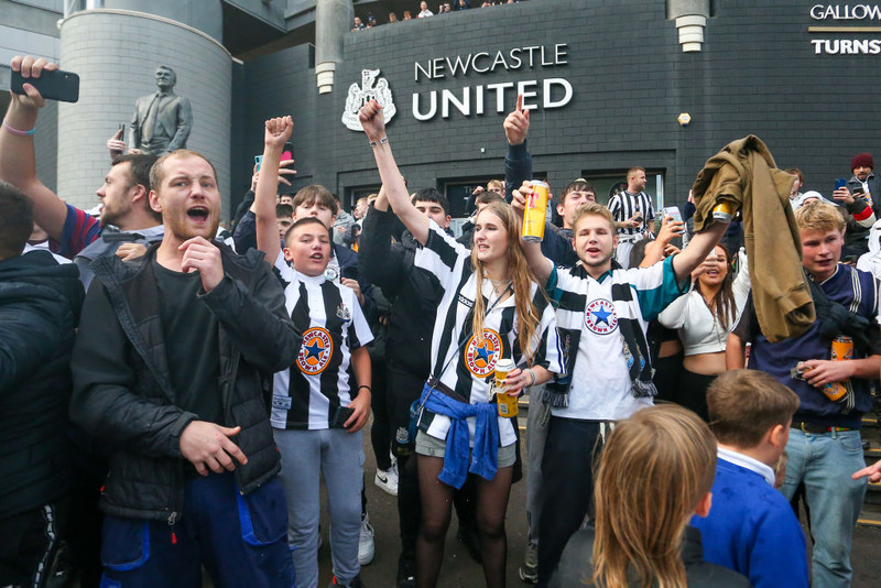 Stuðningsmenn Newcastle.