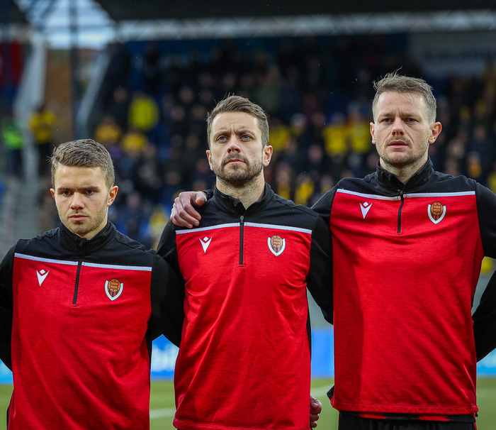 Júlíus, Kári Árnason og Halldór Smári Sigurðsson.