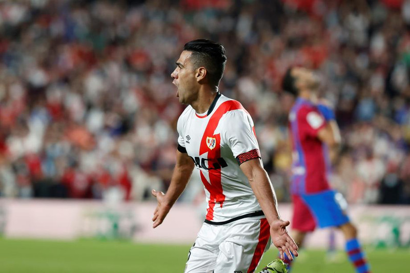 Radamel Falcao fagnar sigurmarki sínu