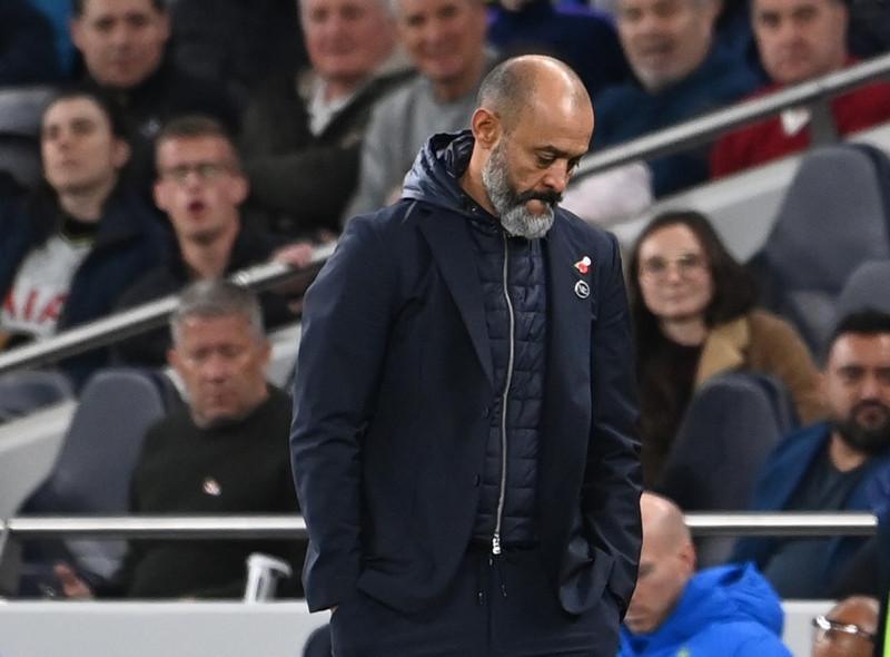 Nuno Espirito Santo var rekinn 1. nóvember eftir tap gegn Manchester United.