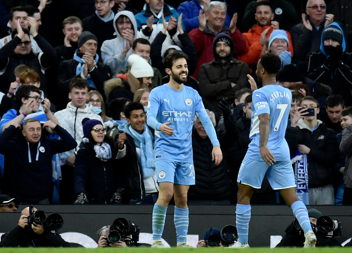 Bernardo Silva gerði þriðja mark Man City