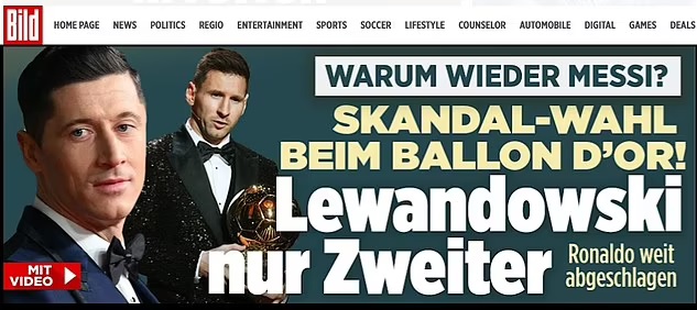 Bild talar um skandal.