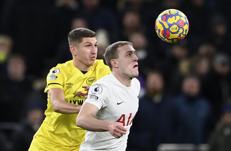 Oliver Skipp í leiknum gegn Brentford