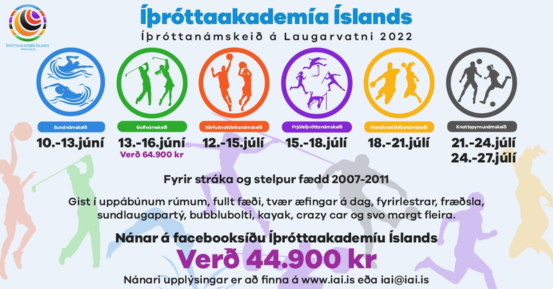 Knattspyrnubúðir á Laugarvatni í júlí