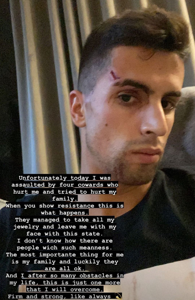 Ráðist var á Cancelo í desember.