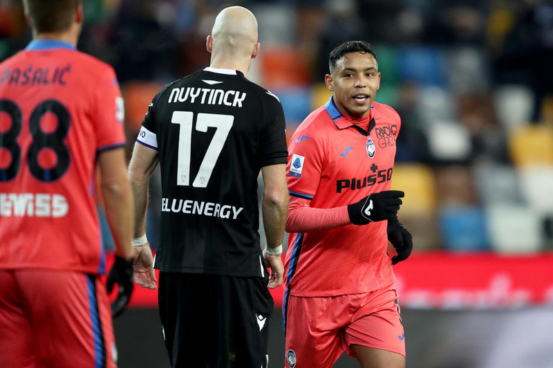 Luis Muriel skoraði tvö fyrir Atalanta