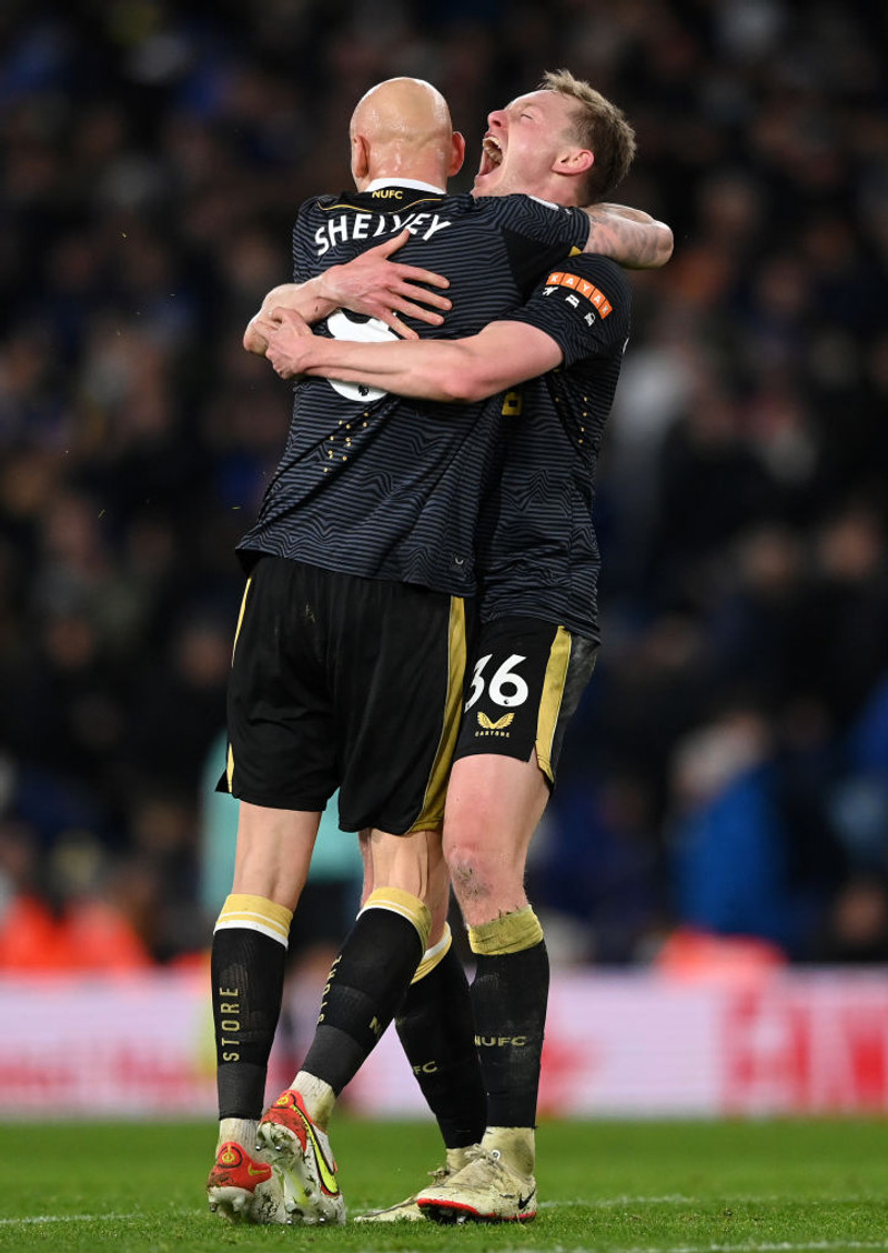 Jonjo Shelvey tryggði Newcastle fyrsta sigurinn á árinu