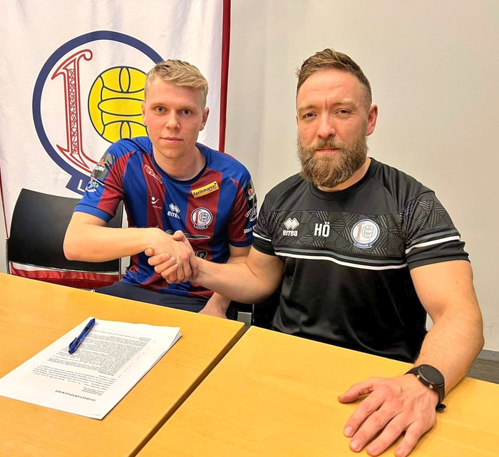 Mikkel Jakobsen og Siggi þjálfari.