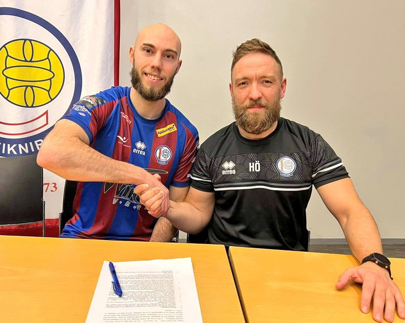 Mikkel Dahl er annar Færeyinganna sem Leiknir fékk á dögunum.