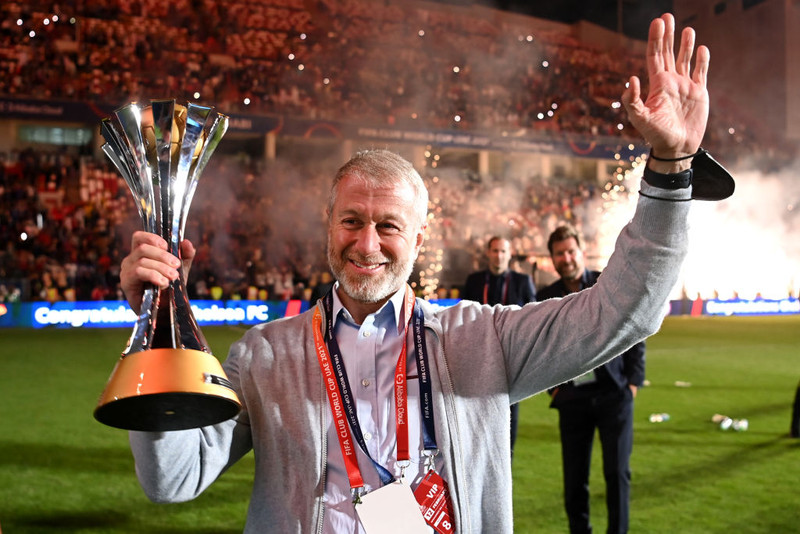 Abramovich eftir að Chelsea vann HM félagsliða.