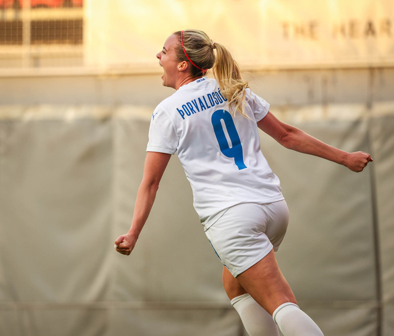 Berglind Björg Þorvaldsdóttir skoraði fyrir Brann