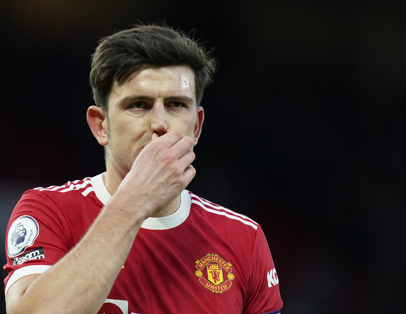Harry Maguire vill eflaust gleyma þessu tímabili sem fyrst.