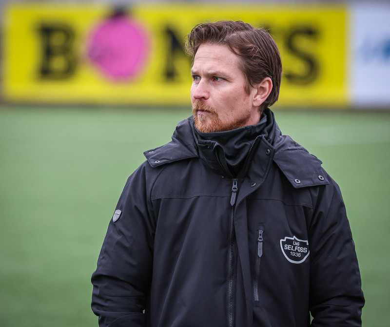 Björn Sigurbjörnsson, þjálfari Selfoss í leiknum í kvöld