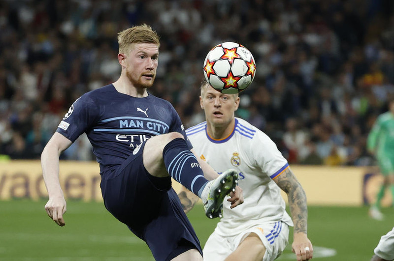 Kevin De Bruyne í leiknum gegn Real Madrid.