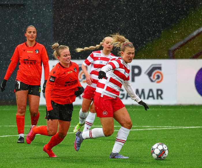 Úr leik hjá Fylki í sumar.